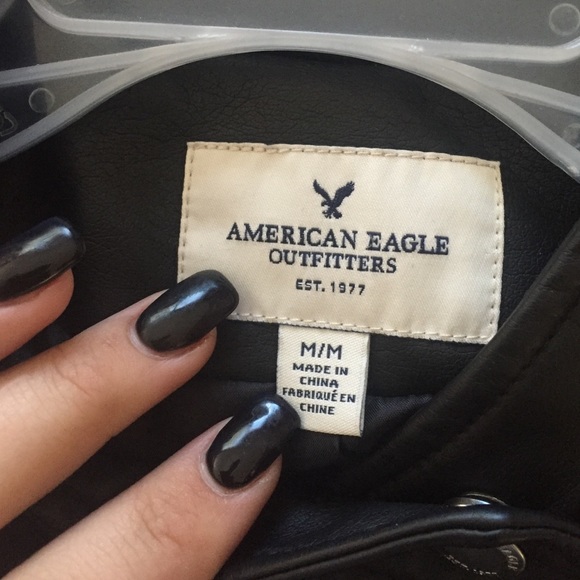 American Eagle vegan leather jacket - Picture 2 of 4